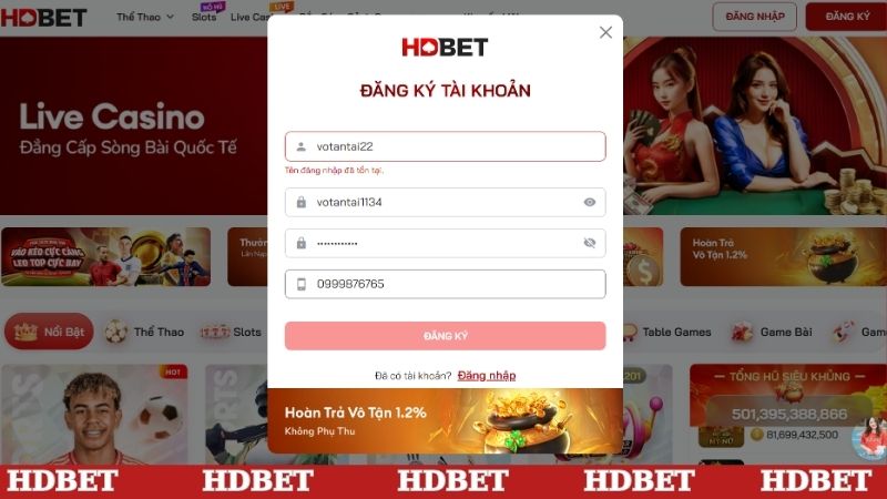 Hoàn tất thông tin chuẩn xác vào biểu mẫu